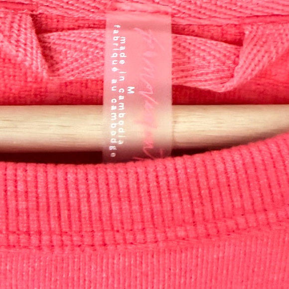 Free People FP Movement Circle Back Crop Top pink size M - Picture 12 of 12